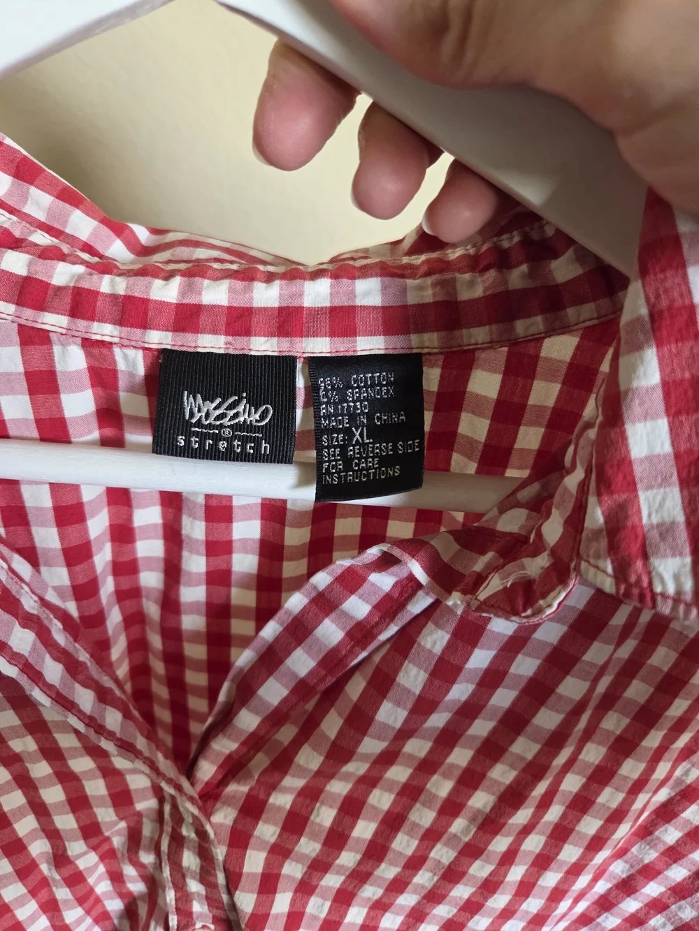 Mossimo Supply Co. Red & White Gingham Button-Down Shirt for Kids
